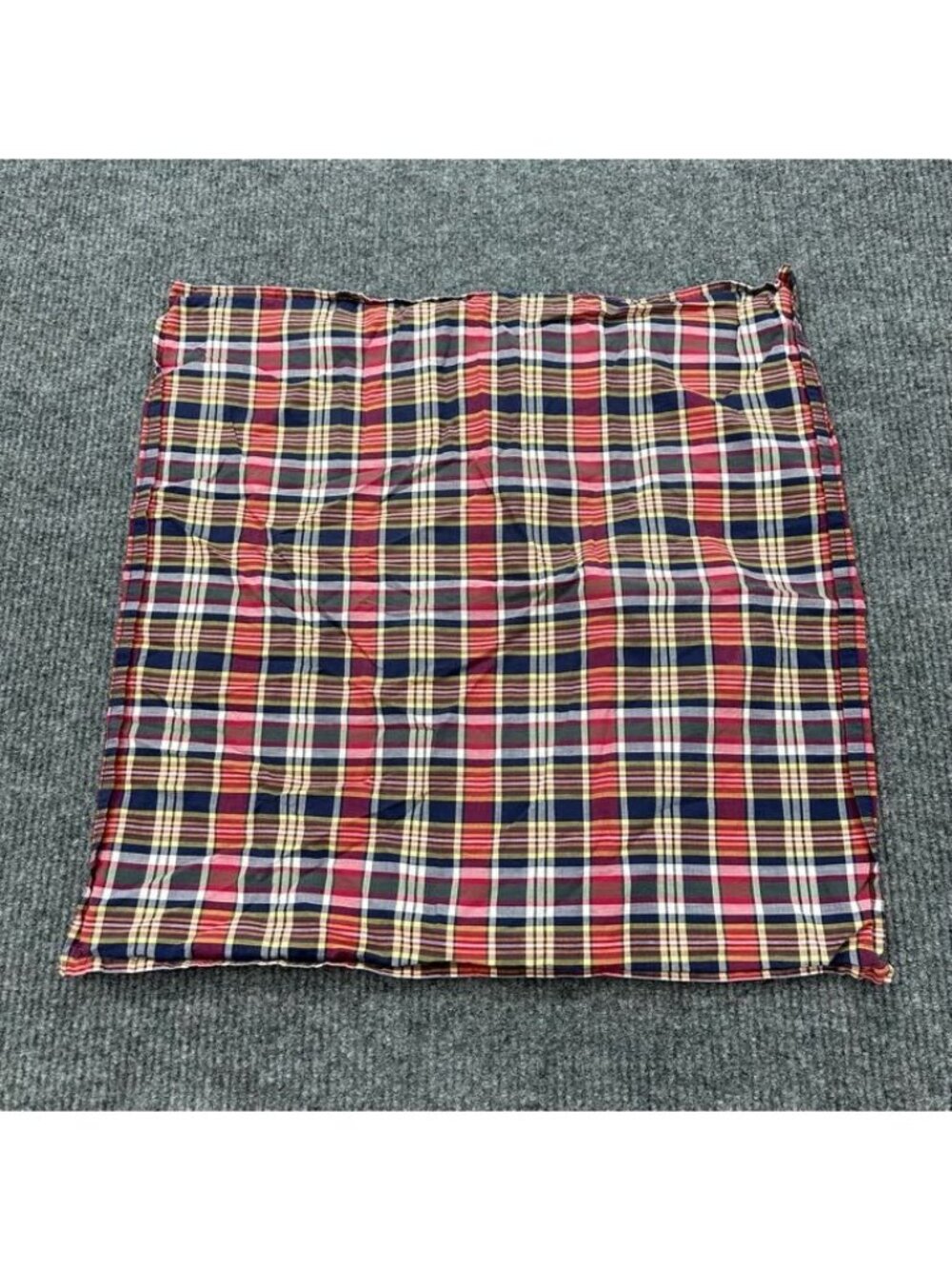 Lauren Ralph Lauren Kennebunkport 100% Cotton Madras Plaid Pillow Euro Sham Case
